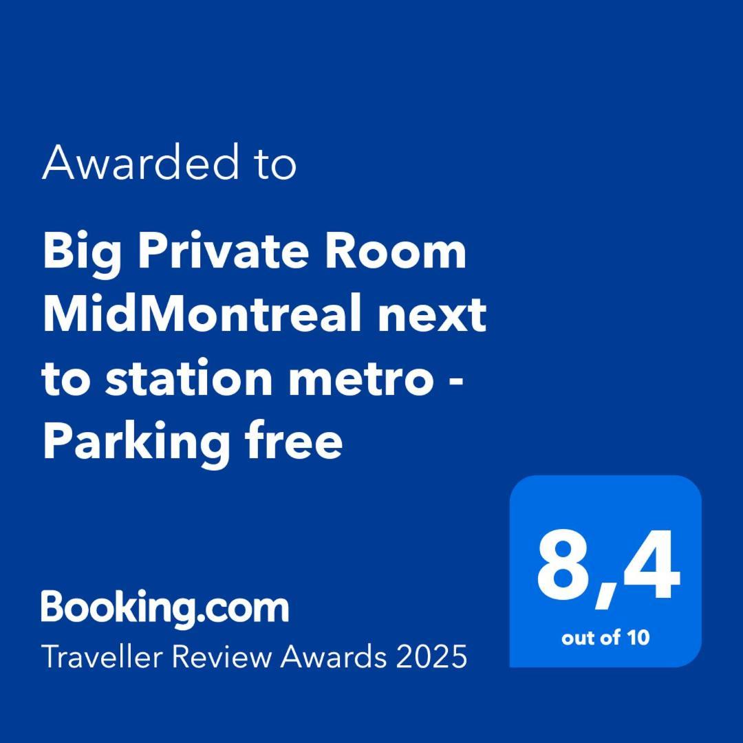 Big Private Room Midmontreal Next To Station Metro - Parking Free Экстерьер фото